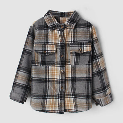 Inspire Grey Themed Boys Winter Shirt Casual Shirt Iluvlittlepeople 3-6 Months Grey Winter