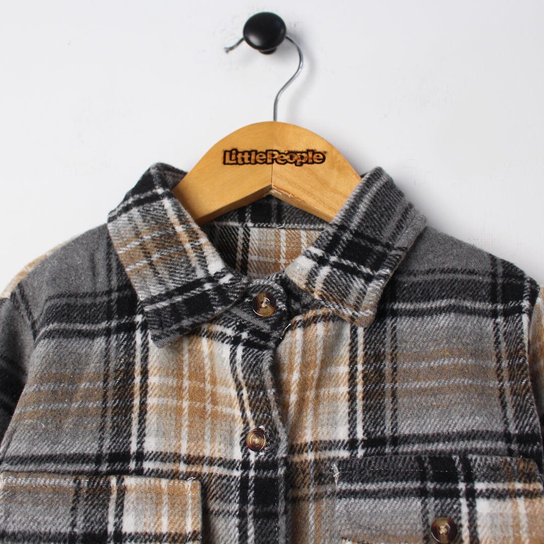 Inspire Grey Themed Boys Winter Shirt Casual Shirt Iluvlittlepeople 