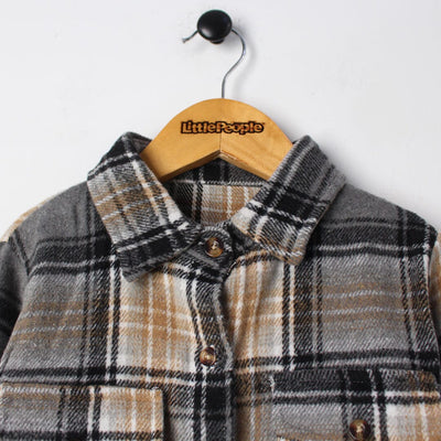 Inspire Grey Themed Boys Winter Shirt Casual Shirt Iluvlittlepeople 