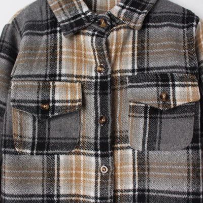 Inspire Grey Themed Boys Winter Shirt Casual Shirt Iluvlittlepeople 