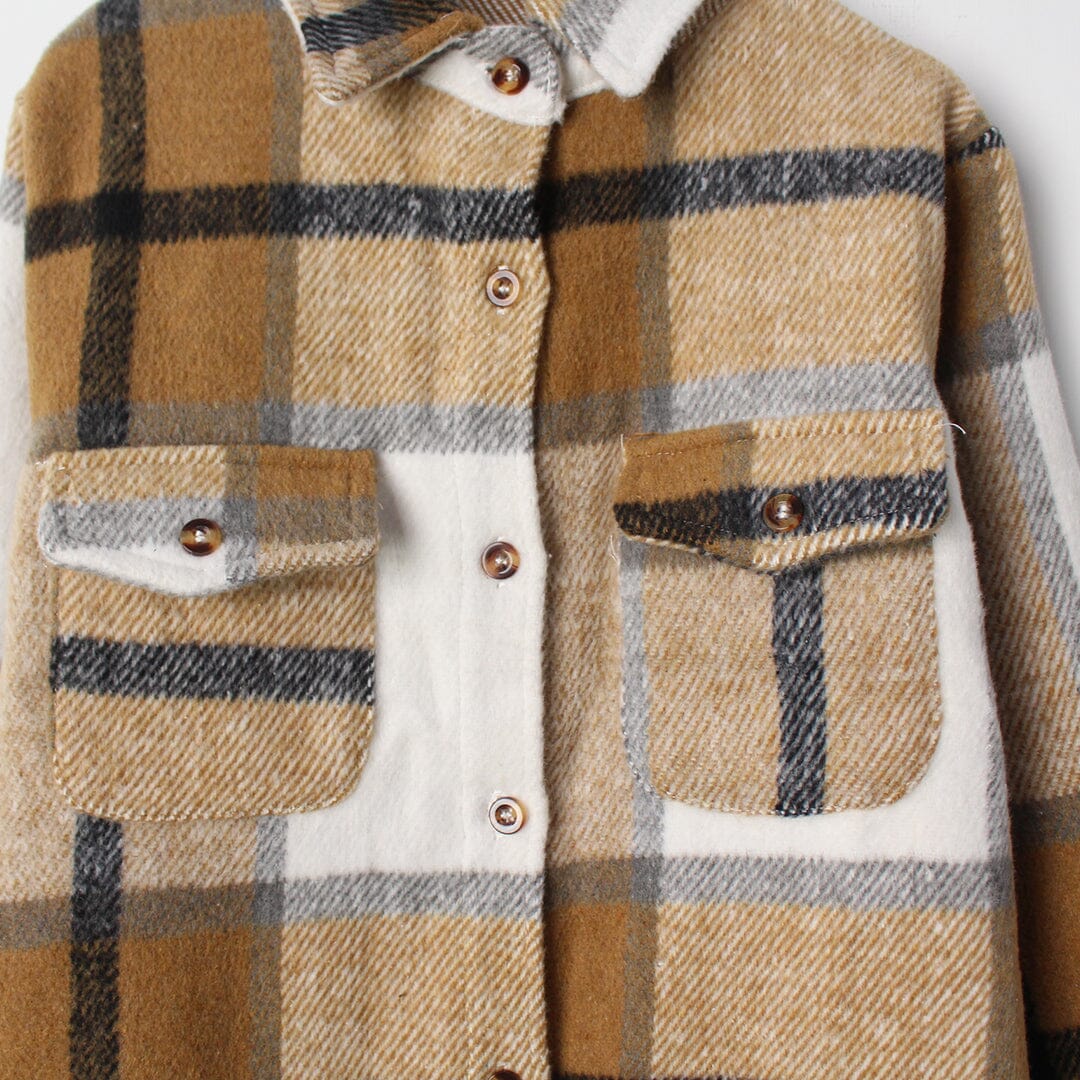Decent Brown Themed Boys Winter Shirt Casual Shirt Iluvlittlepeople 