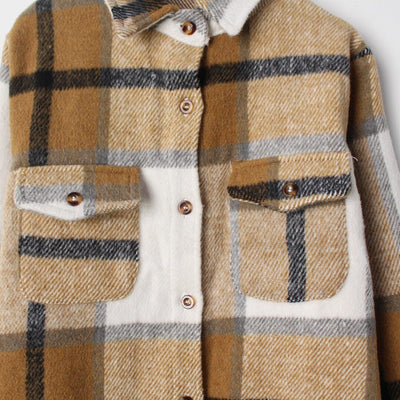 Decent Brown Themed Boys Winter Shirt Casual Shirt Iluvlittlepeople 