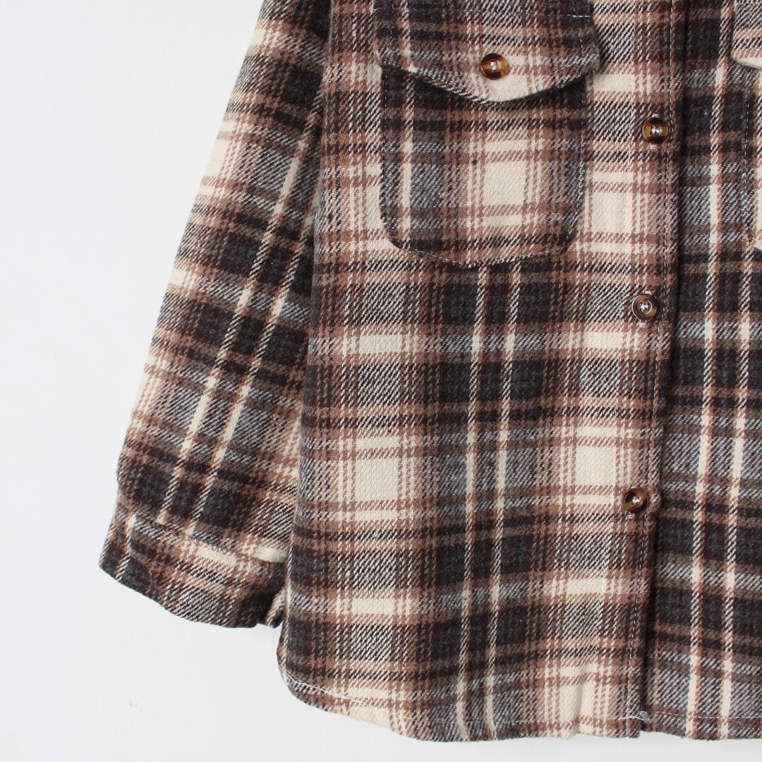 Umber Brown Themed Boys Winter Shirt Casual Shirt Iluvlittlepeople 