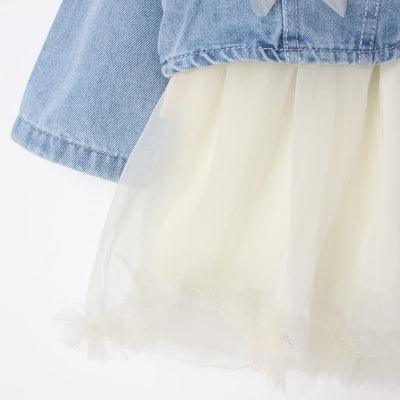 Modern Blue Themed Girls Frock Set Frock Iluvlittlepeople 