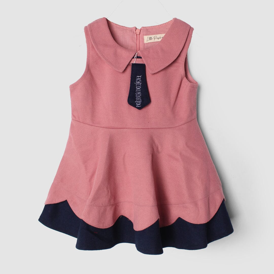 Urge Peach Themed Girls Frock Frock Iluvlittlepeople 6-9 Months Peach Winter