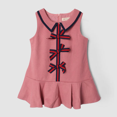 Urge Peach Themed Girls Frock Frock Iluvlittlepeople 6-9 Months Peach Winter