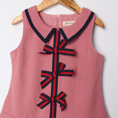 Urge Peach Themed Girls Frock Frock Iluvlittlepeople 