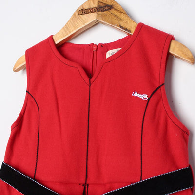 Fancy Red Themed Girls Frock Frock Iluvlittlepeople 
