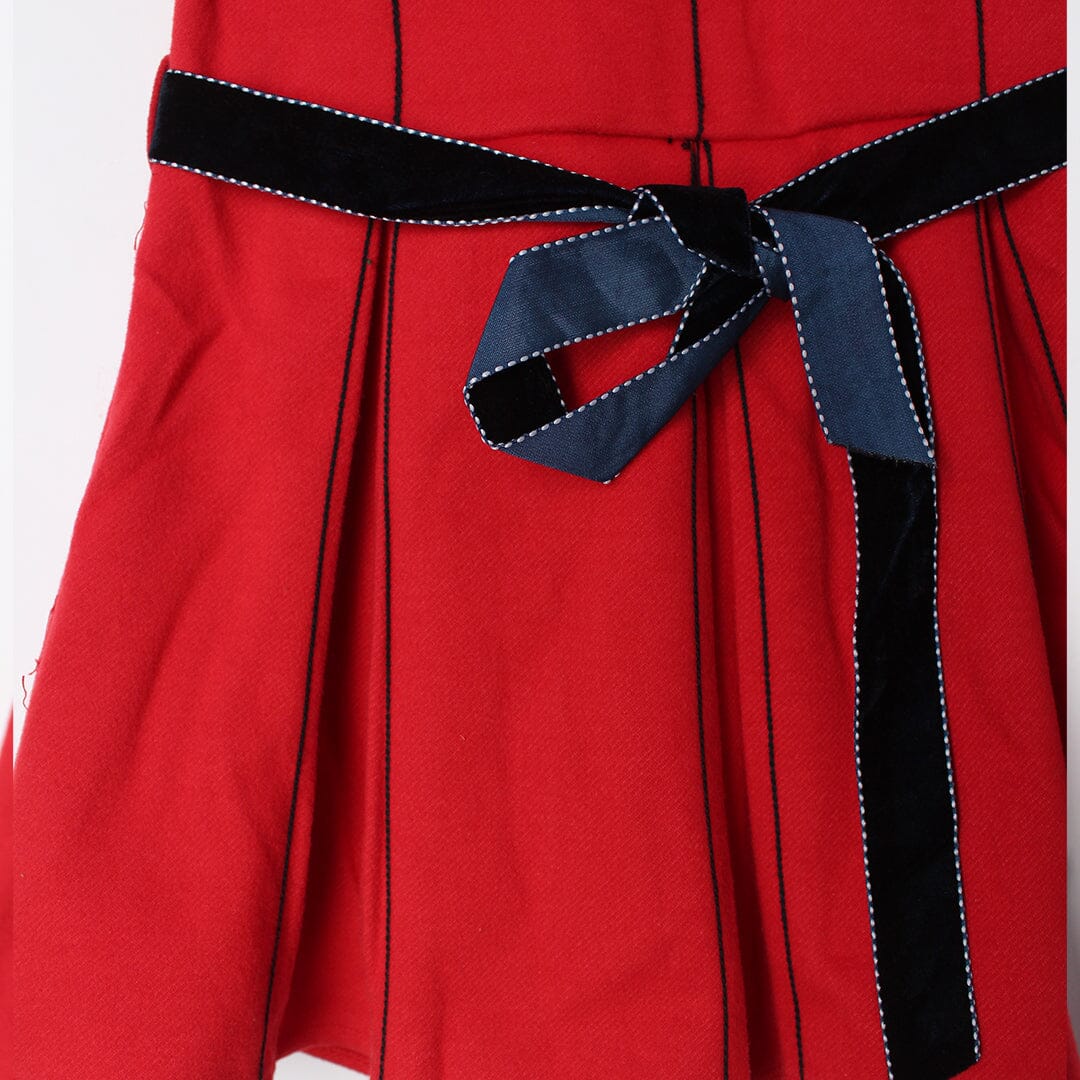 Fancy Red Themed Girls Frock Frock Iluvlittlepeople 