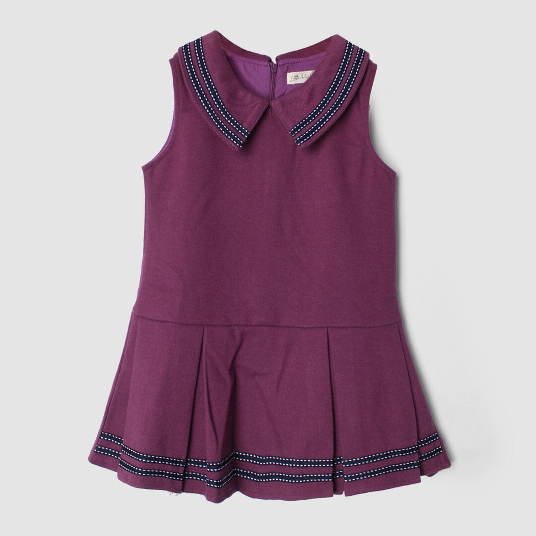 Inspire Purple Themed Girls Frock Frock Iluvlittlepeople 6-9 Months Purple Winter