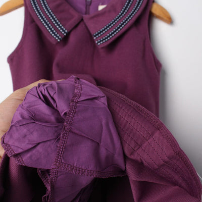 Inspire Purple Themed Girls Frock Frock Iluvlittlepeople 