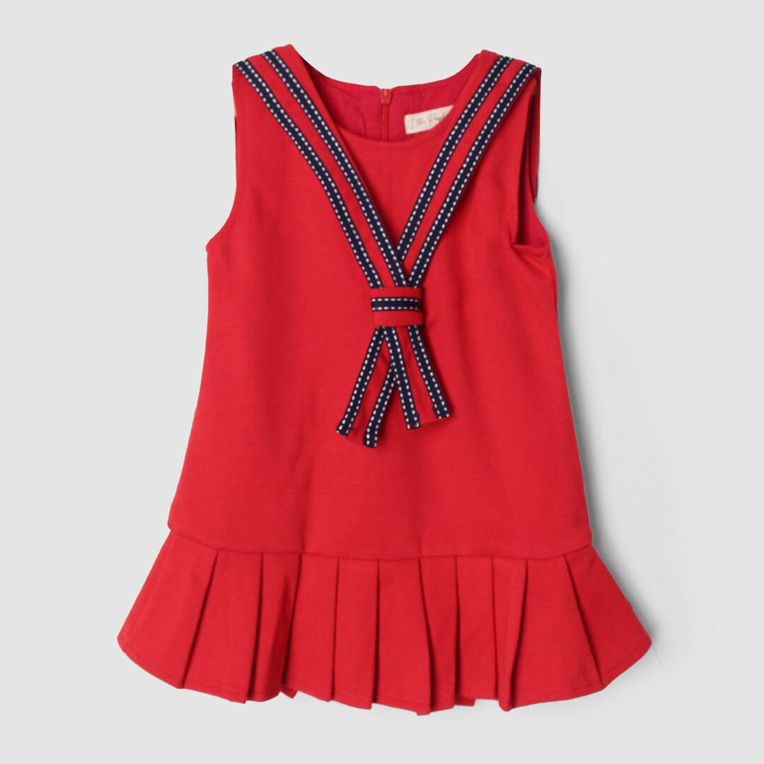 Admire Red Themed Girls Frock Frock Iluvlittlepeople 6-9 Months Red Winter