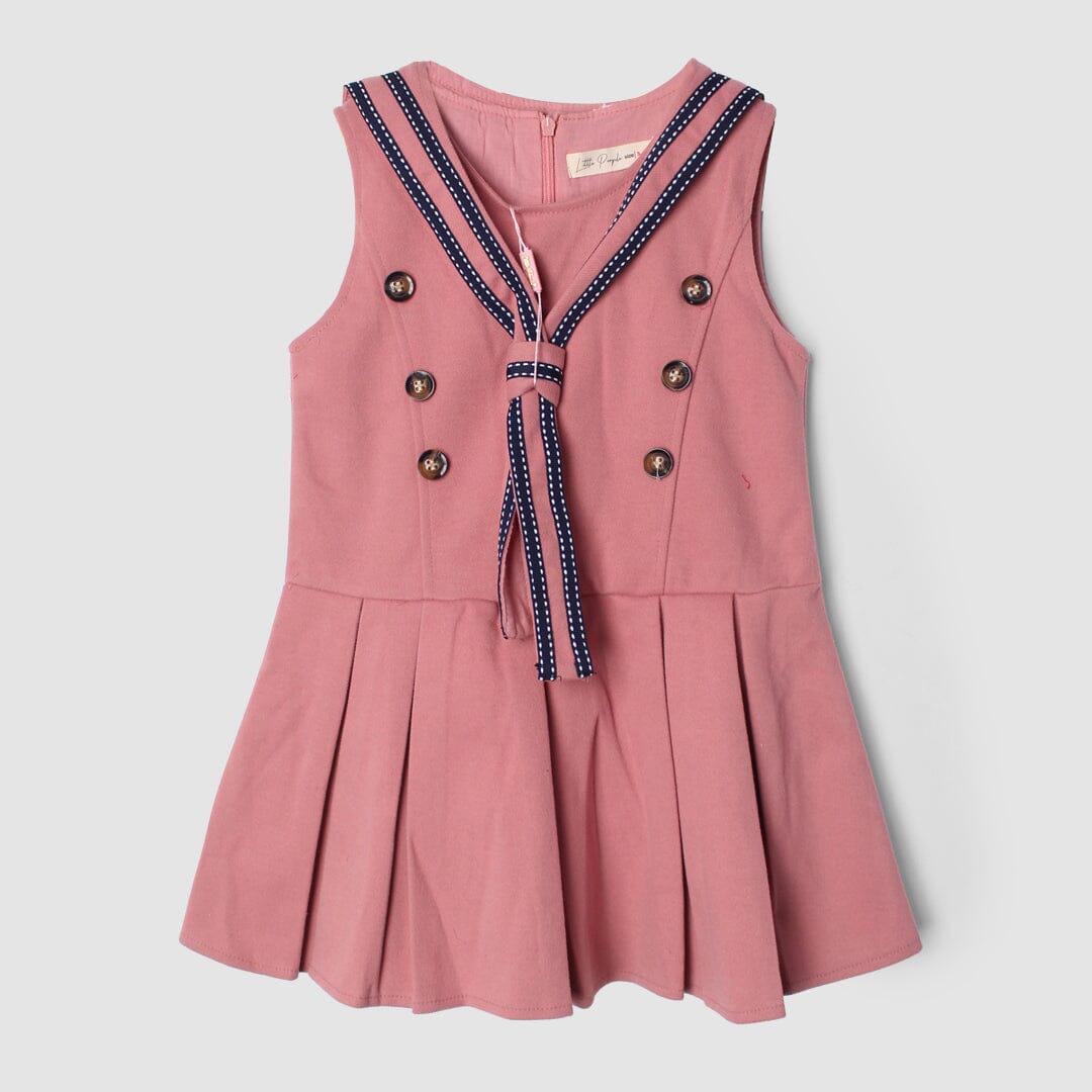 Desire Peach Themed Girls Frock Frock Iluvlittlepeople 3-4 Years Peach Winter