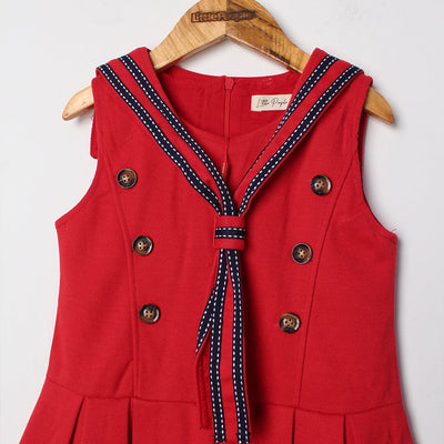 Delighted Red Themed Girls Frock Frock Iluvlittlepeople 