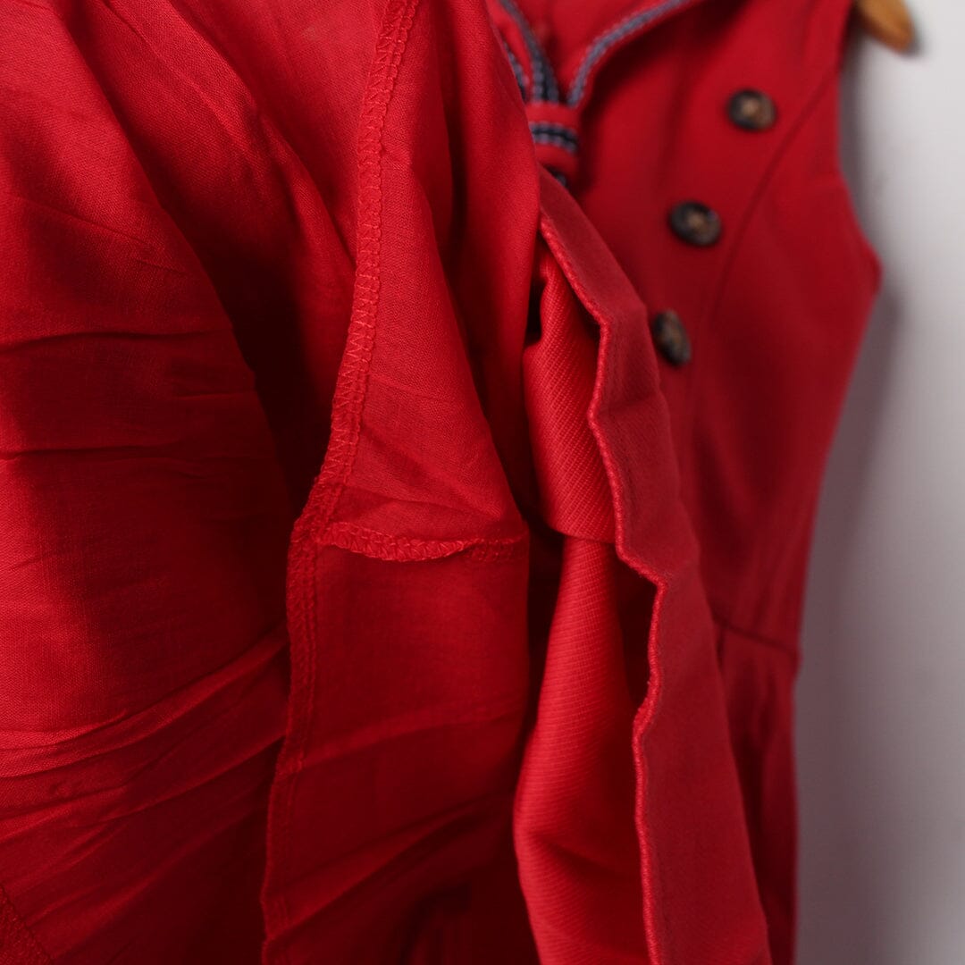 Delighted Red Themed Girls Frock Frock Iluvlittlepeople 