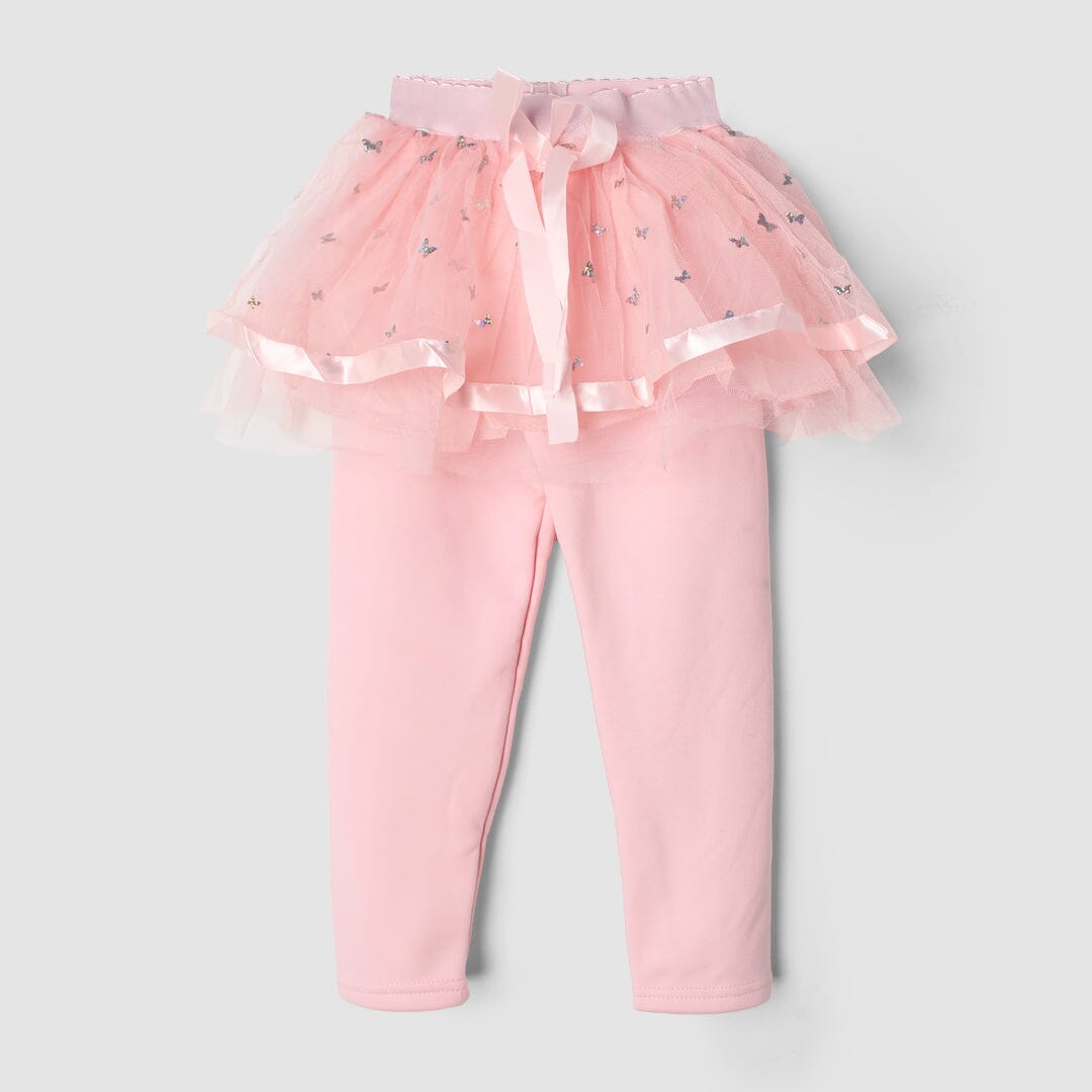 Sweet Pinkish Themed Little Girls Skirt Skirt Iluvlittlepeople 4-5 Years Pink Modern