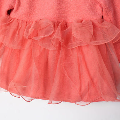 Modern Peach Themed Girls Frock Frock Iluvlittlepeople 