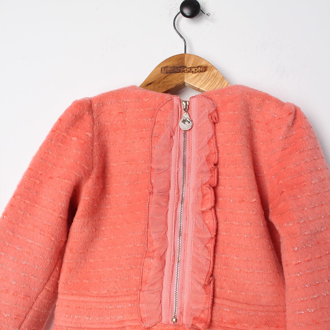 Stylish Peach Themed Girls Frock Frock Iluvlittlepeople 