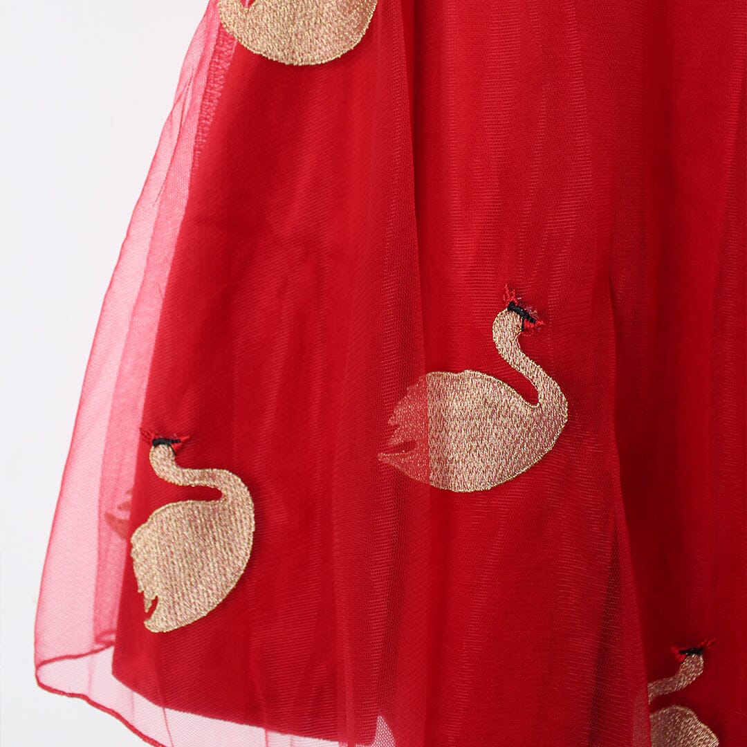 Desire Redish Themed Girls Frock Frock Iluvlittlepeople 