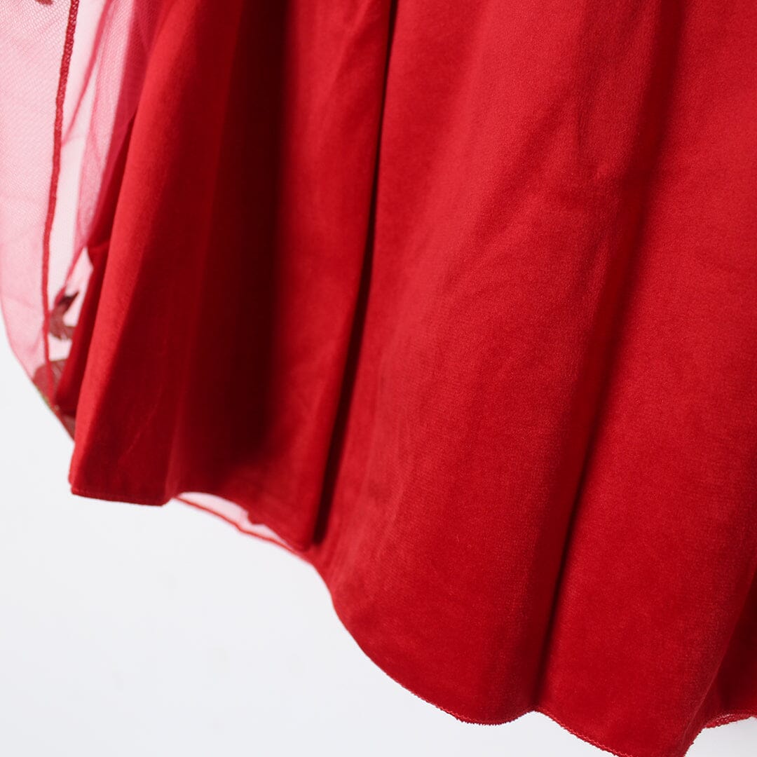 Desire Redish Themed Girls Frock Frock Iluvlittlepeople 