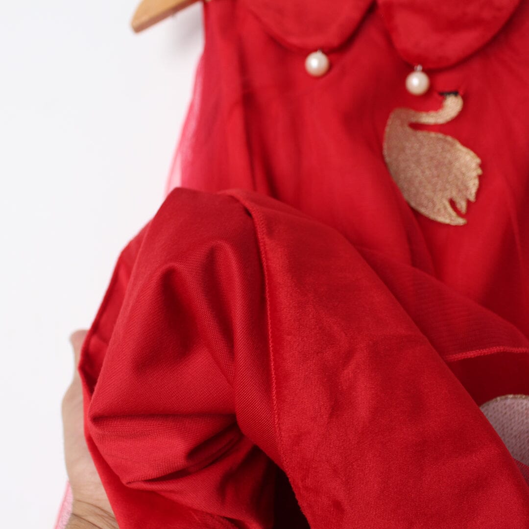 Desire Redish Themed Girls Frock Frock Iluvlittlepeople 