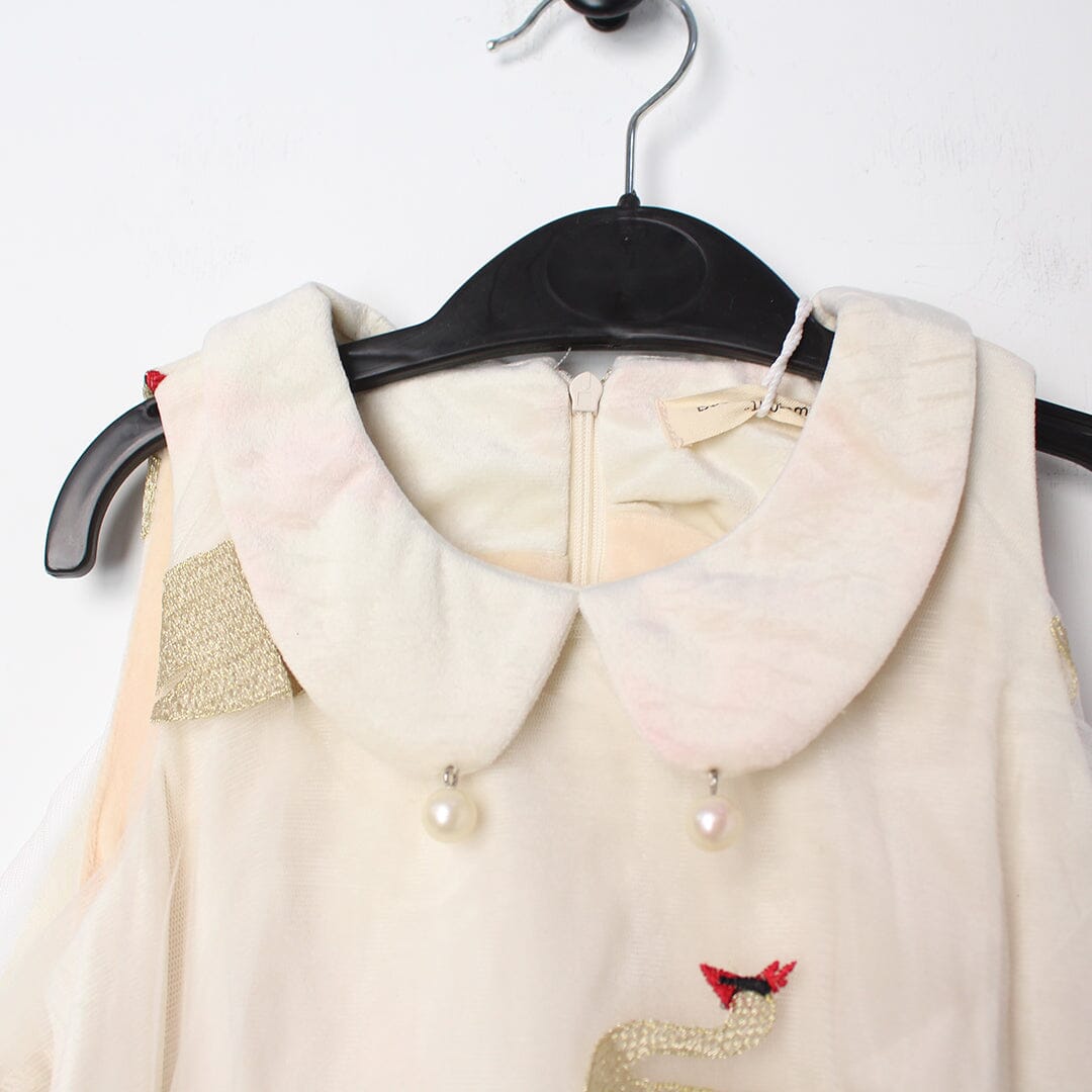 Sweet Off White Themed Girls Frock Frock Iluvlittlepeople 