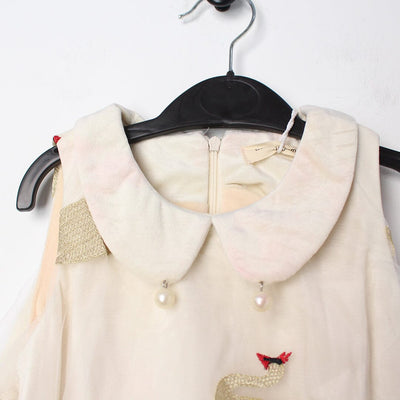 Sweet Off White Themed Girls Frock Frock Iluvlittlepeople 