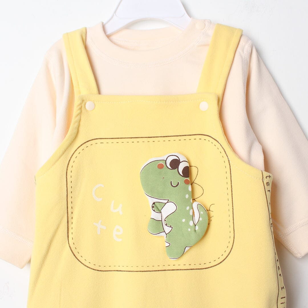 Stylish Yellow Winter 2Pc Kids Romper Set Romper Set Iluvlittlepeople 