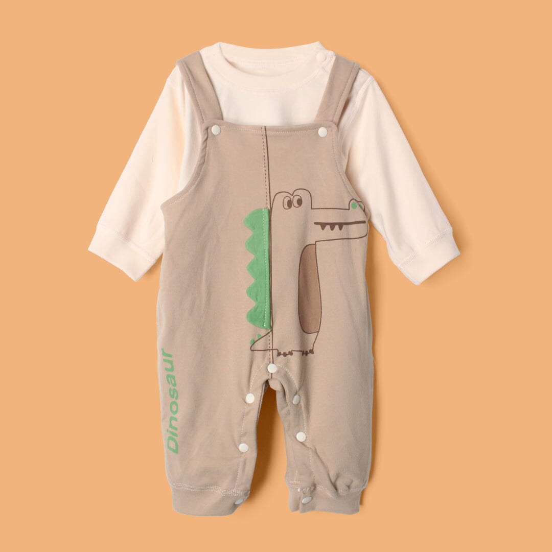 Desire Beige Winter 2Pc Kids Romper Set Romper Set Iluvlittlepeople 3-6 Months Beige Winter