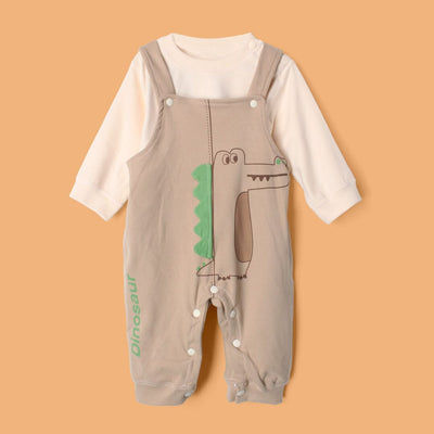 Desire Beige Winter 2Pc Kids Romper Set Romper Set Iluvlittlepeople 3-6 Months Beige Winter