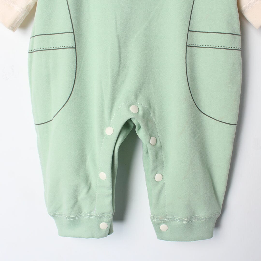 Modern Green Winter 2Pc Kids Romper Set Romper Set Iluvlittlepeople 