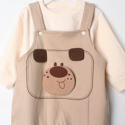 Stylish Brown Winter 2Pc Kids Romper Set Romper Set Iluvlittlepeople 