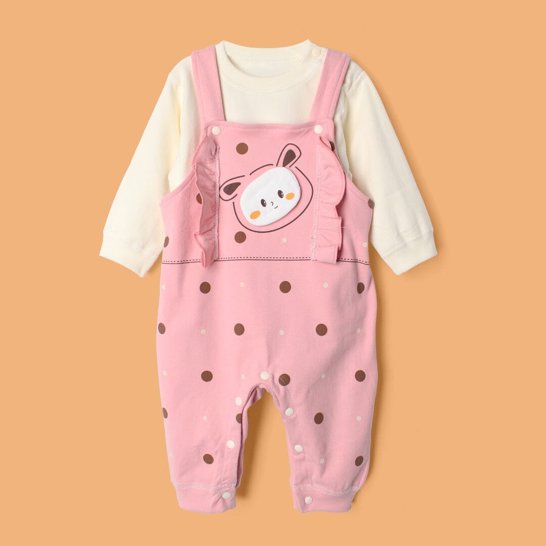 Sweet Pink Winter Girls 2Pc Romper Set Romper Set Iluvlittlepeople 3-6 Months Pink Winter