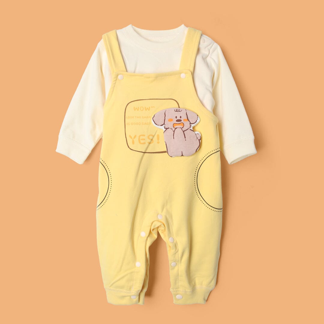Stylish Yellow Winter 2Pc Kids Romper Set Romper Set Iluvlittlepeople 3-6 Months Yellow Winter