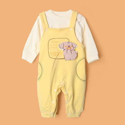 Stylish Yellow Winter 2Pc Kids Romper Set Romper Set Iluvlittlepeople 3-6 Months Yellow Winter