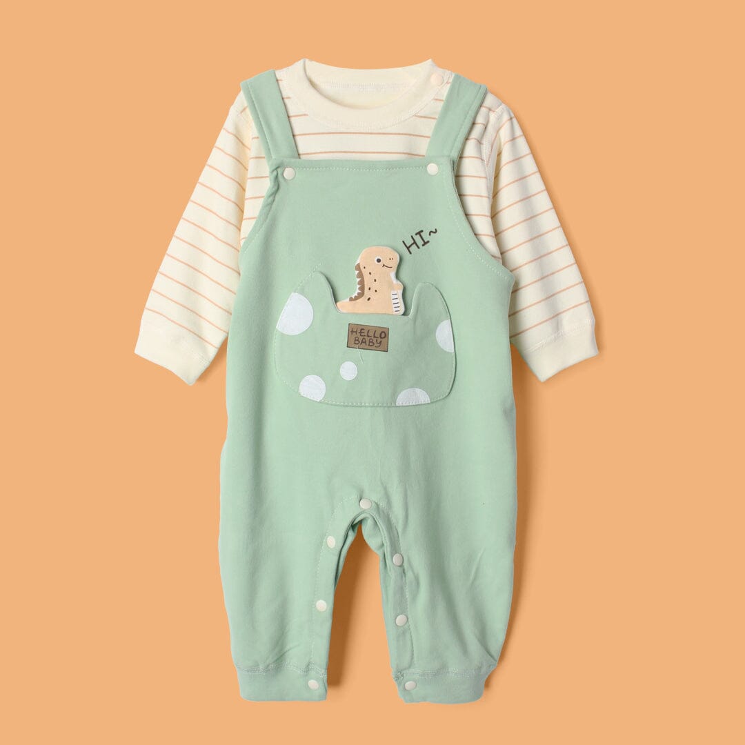 Urge Green Winter 2Pc Kids Romper Set Romper Set Iluvlittlepeople 3-6 Months Green Winter