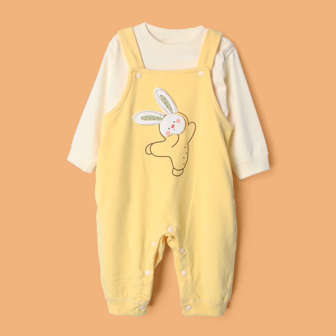 Fancy Yellow Winter 2Pc Kids Romper Set Romper Set Iluvlittlepeople 3-6 Months Yellow Winter