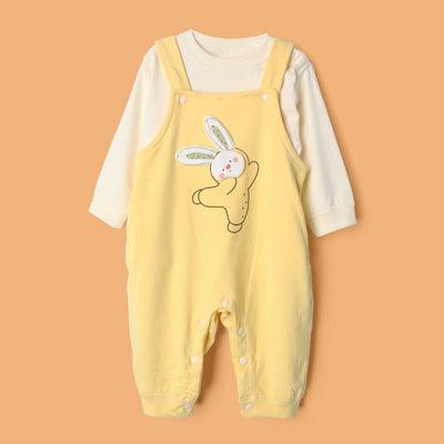Fancy Yellow Winter 2Pc Kids Romper Set Romper Set Iluvlittlepeople 3-6 Months Yellow Winter