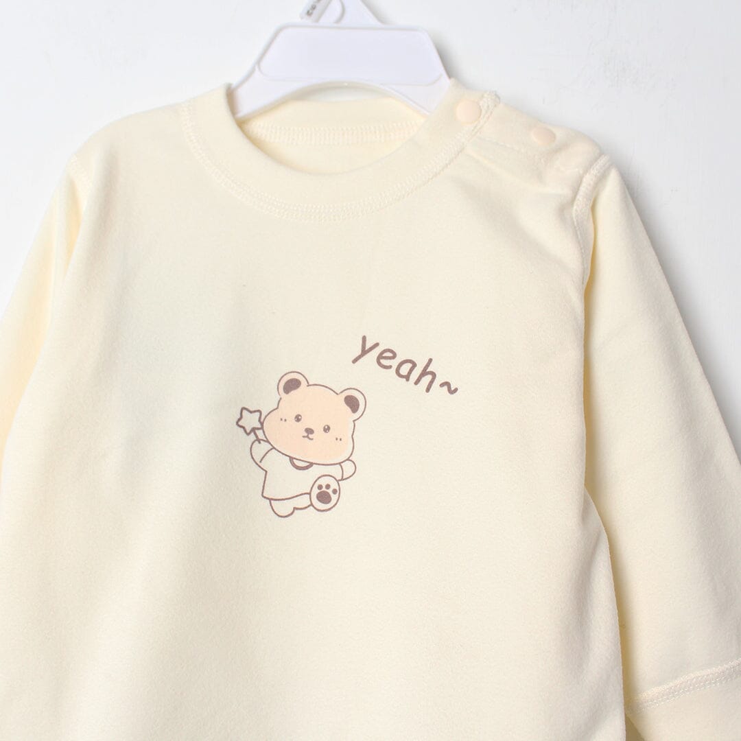 Azure Blue Winter 2Pc Kids Romper Set Romper Set Iluvlittlepeople 