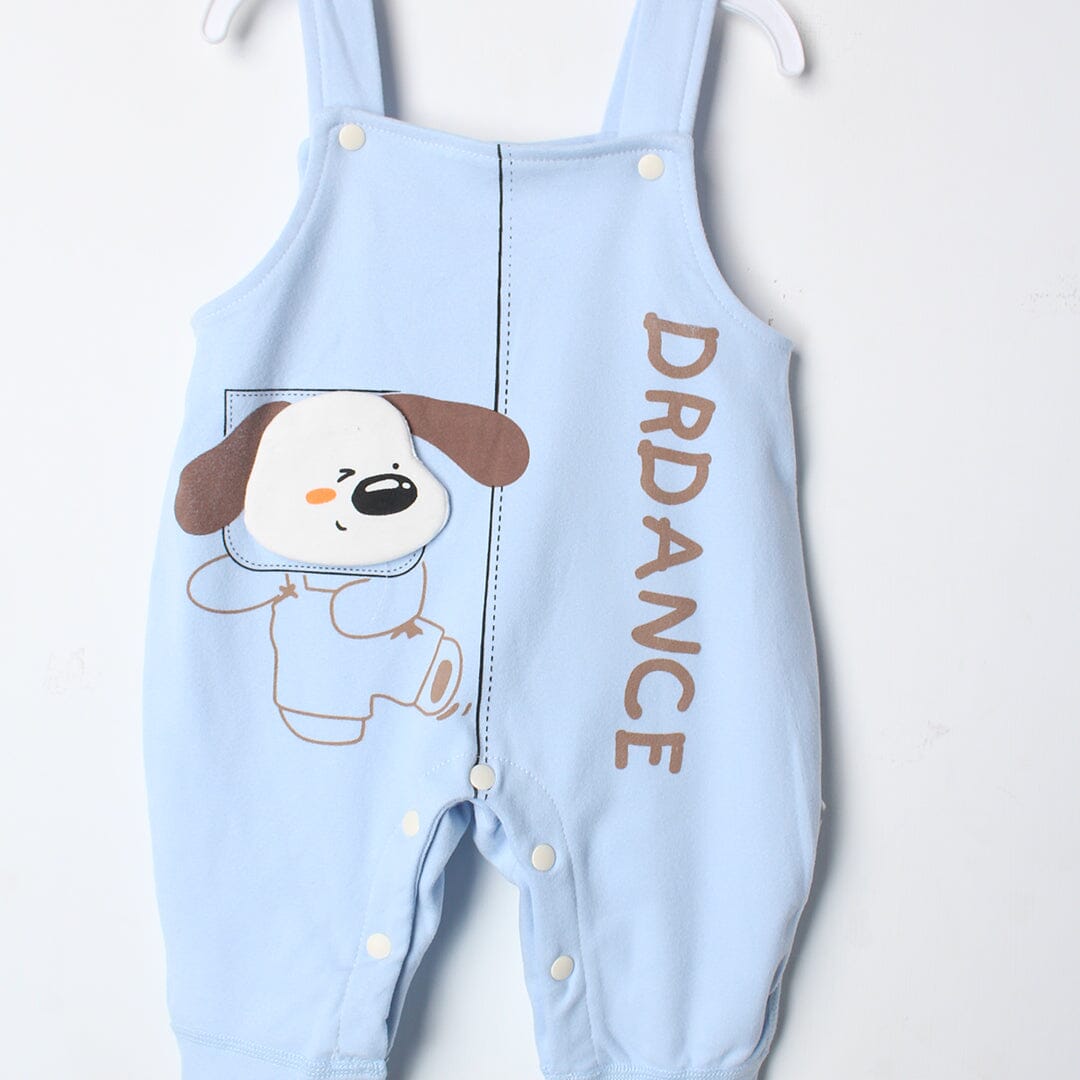 Azure Blue Winter 2Pc Kids Romper Set Romper Set Iluvlittlepeople 