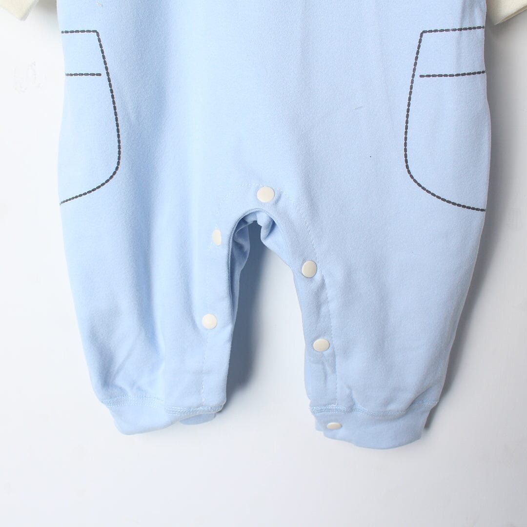 Saxe Blue Winter 2Pc Kids Romper Set Romper Set Iluvlittlepeople 