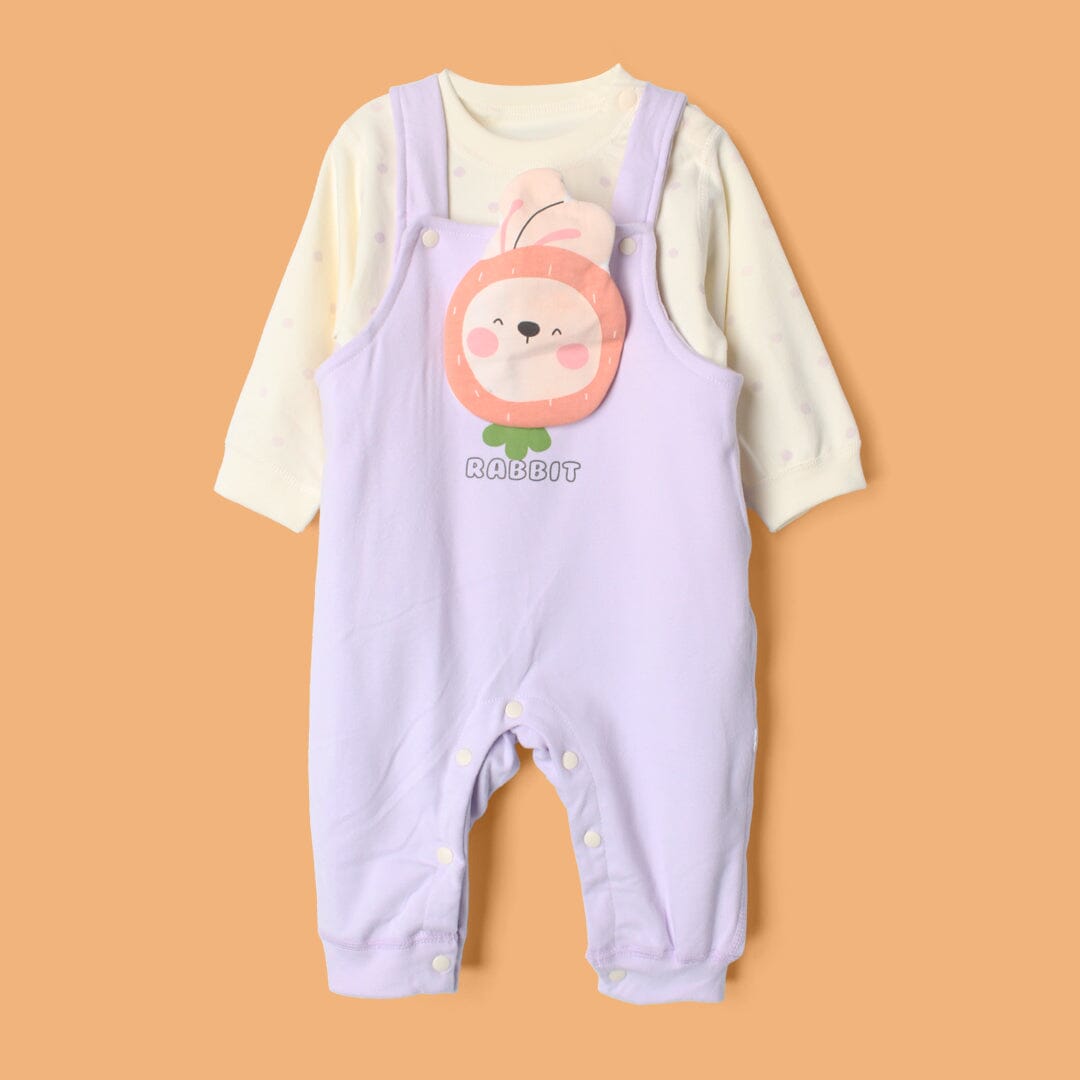 Modern Purple Winter Girls 2Pc Romper Set Romper Set Iluvlittlepeople 3-6 Months Purple Winter