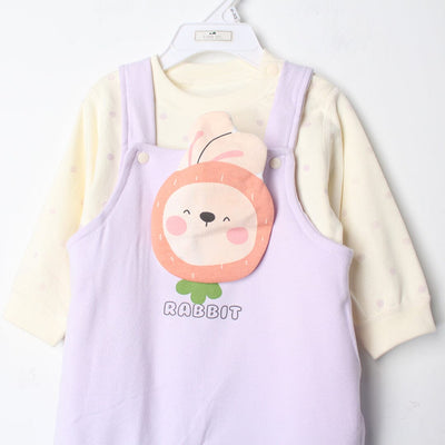 Modern Purple Winter Girls 2Pc Romper Set Romper Set Iluvlittlepeople 