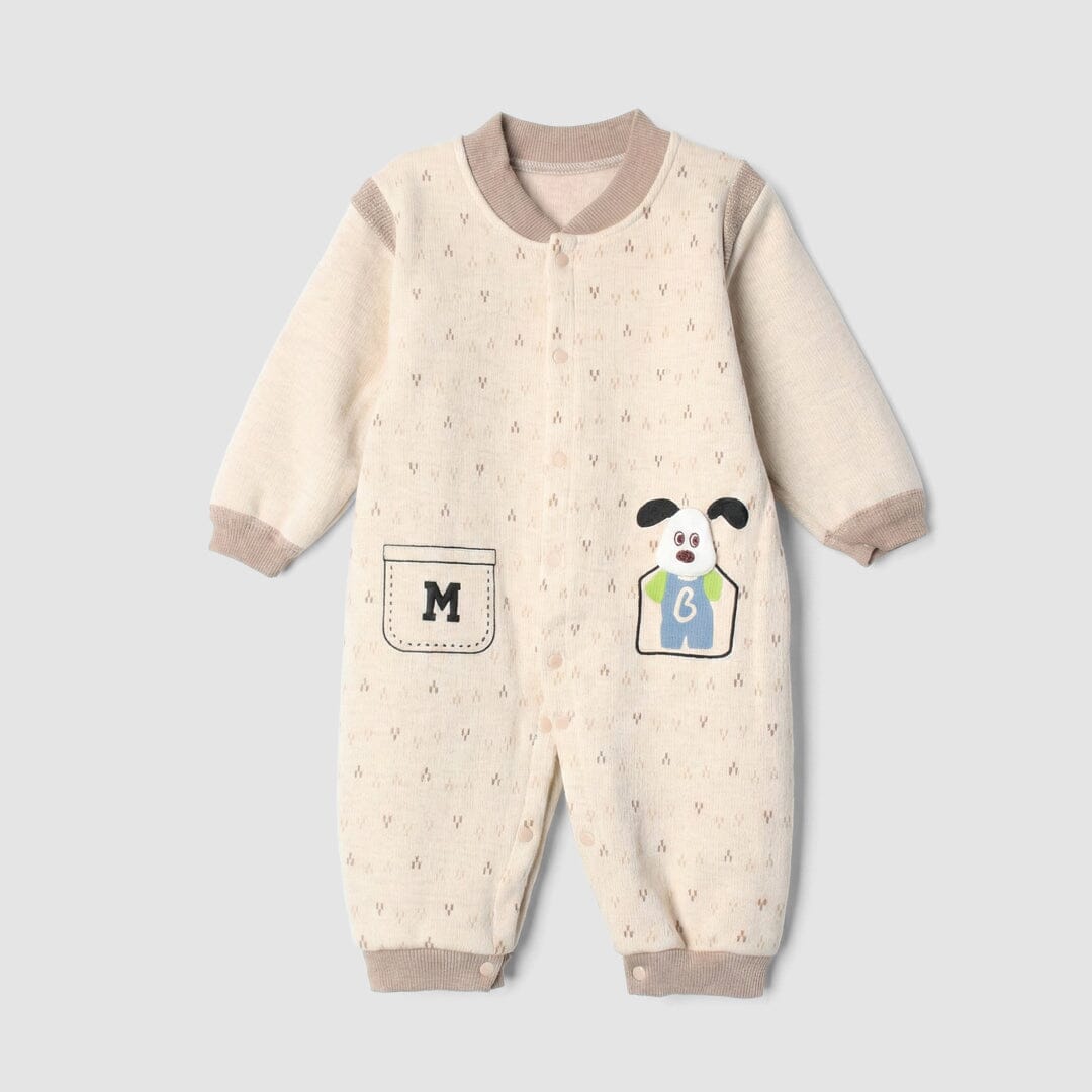 Desire Beige Winter Kids Romper Romper Iluvlittlepeople 0-3 Months Beige Winter