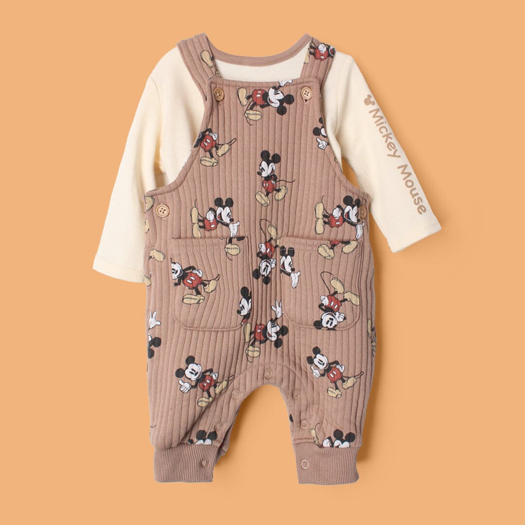 Modern Brown Winter Kids 2Pc Romper Set Romper Set Iluvlittlepeople 0-3 Months Brown Winter