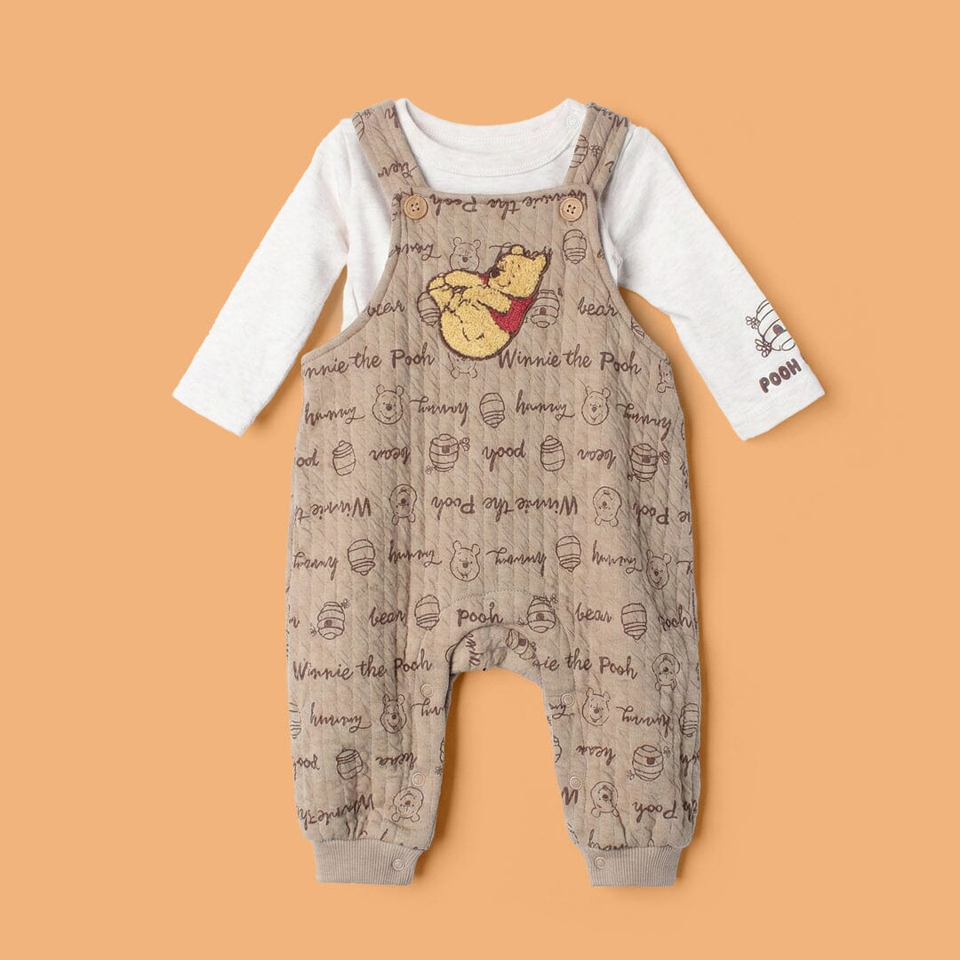 Modern Brown Winter Kids 2Pc Romper Set Romper Set Iluvlittlepeople 0-1 Month Brown Winter