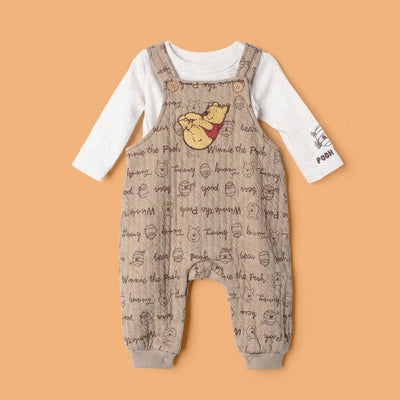 Modern Brown Winter Kids 2Pc Romper Set Romper Set Iluvlittlepeople 0-1 Month Brown Winter