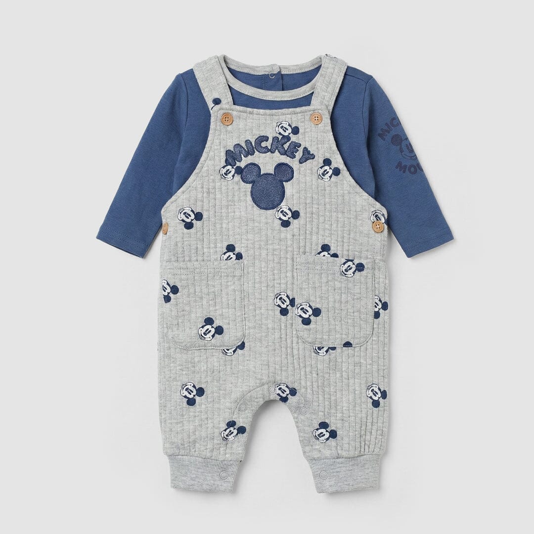 Modern Grey Winter Kids 2Pc Romper Set Romper Set Iluvlittlepeople 0-3 Months Grey Winter