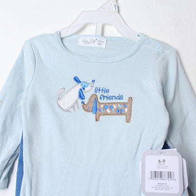 Saxe Blue Winter 2Pc Kids Romper Set Romper Set Iluvlittlepeople 