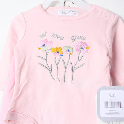 Modern Pink Winter Girls 2Pc Romper Set Romper Set Iluvlittlepeople 